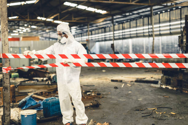 Professional Biohazard technician working in Cascade, WI